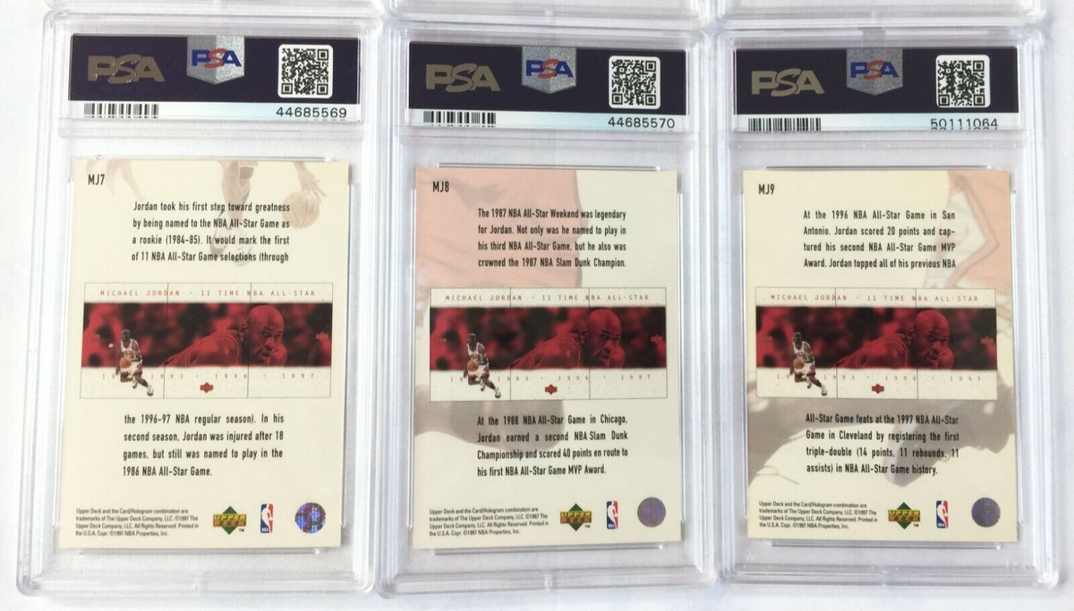 RARE PSA 10 Michael Jordan JAPAN Commemorative 1997 Upper