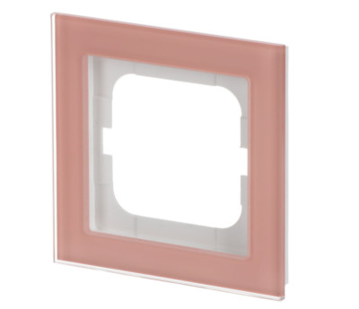 Busch Jaeger 1721-227 Abdeckrahmen 1-fach Glas Koralle - Busch-axcent  pur