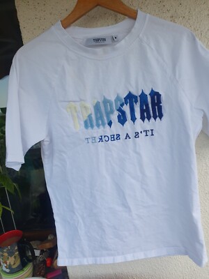 Trapstar Chenille Decoded Ice White t-shirt sz M | eBay