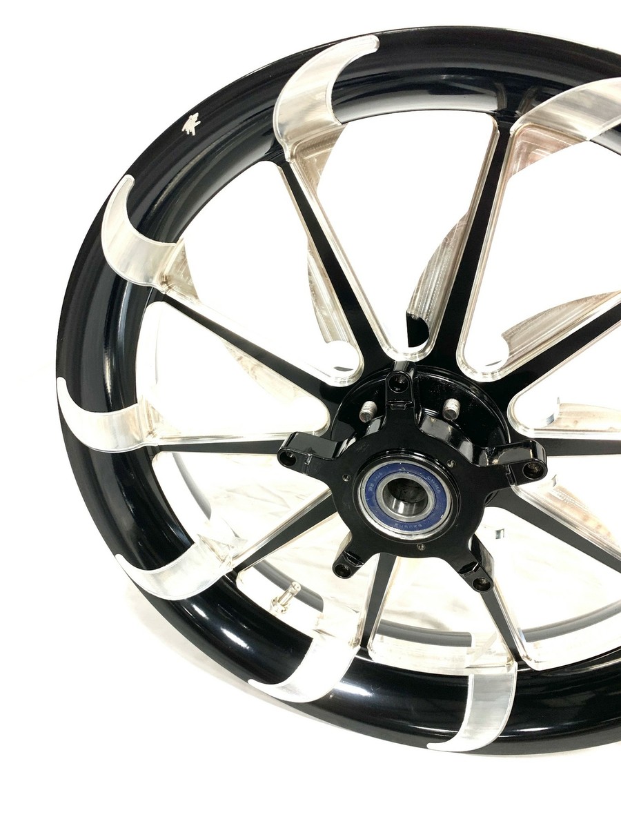 300 FAT TIRE BLACK CONTRAST CUT TORNADO WHEELS 2012-2020 KAWASAKI