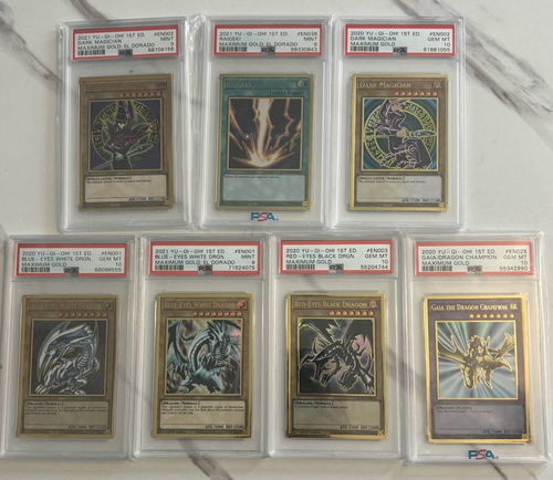 YUGIOH Graded PSA 10 GEM PSA 9 Mint lot **35 slabs** LOB MRD - Picture 3 of 6