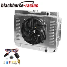 3Row Radiator+Shroud Fan Kit For Chevy Bel Air Impala El Camino Chevelle 1959-65