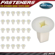 30Pcs 8.5mm x 8.5mm Screw Grommet Clips Fasteners for Mitsubishi Nissan Toyota