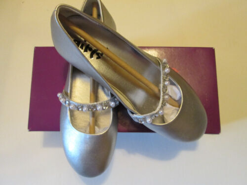 NINA Ballerine Bambina Marissa Colore Argento – Scarpe Piatte Con Chiusura Slip-On