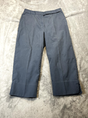 Callaway Pants Woman 10 Capri Blue Golf Collection Pro Spin Poplin