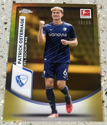 2024 Topps Chrome Gold Refractor /50 Patrick Osterhage No. 9 !