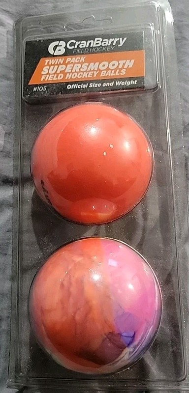 CRANBARRY TWIN PACK SUPERSMOOTH FIELD HOCKEY BALLS - NIP
