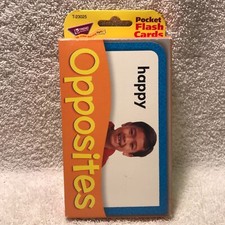 Opposites Pocket Flash Cards By Trend Enterprises 54 Flash Cards  2 Activity C