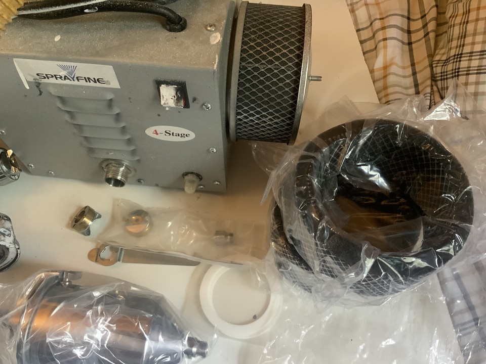 Sprayfine 4 Stage Turbine Kit, With Gun Extra Tips Filters Vertical