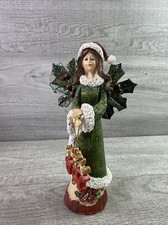 Unbranded Resin Christmas Angel Glitter Holly Wings Joy Love