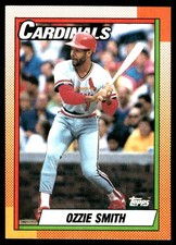 Ozzie Smith 1990 Topps #590 Cardinals MLB READ FREE SHIPPING AutographDen