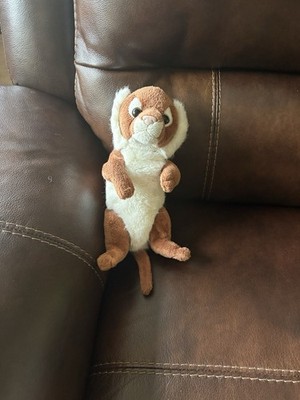 E&J Classic Meerkat Plush 14  Brown White Standing Sitting Stuffed Animal