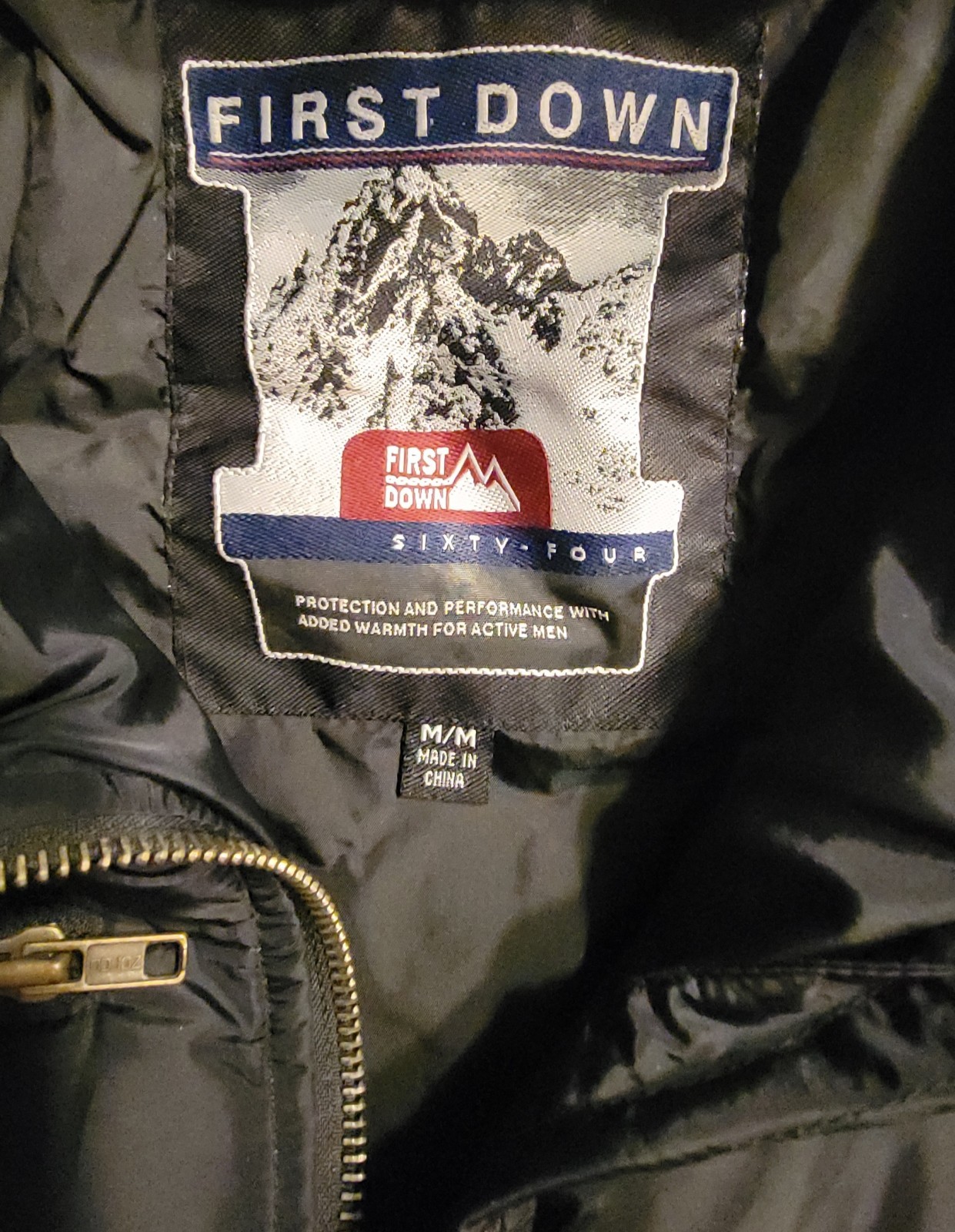 First Down Down Filled puffer jacket Size Medium … - image 5