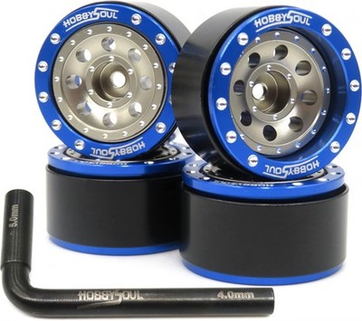 Heavy 1.0 Beadlock Wheels - 21g/Rim, Adjustable Offset for RC 4-Pack