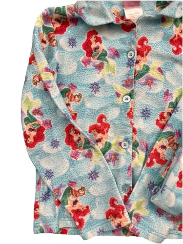 Disney Princess 2009 The Little Mermaid Ariel Fleece Pajama Set Girls Size 8 - Picture 3 of 13