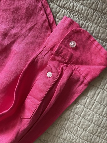 H&M Women’s Bright Pink Linen Shirt, Size L, BNWT - Picture 8 of 10