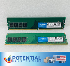 USED - Crucial 8GB 1x8GB DDR4-2666 UDIMM 288-Pin Desktop Memory RAM