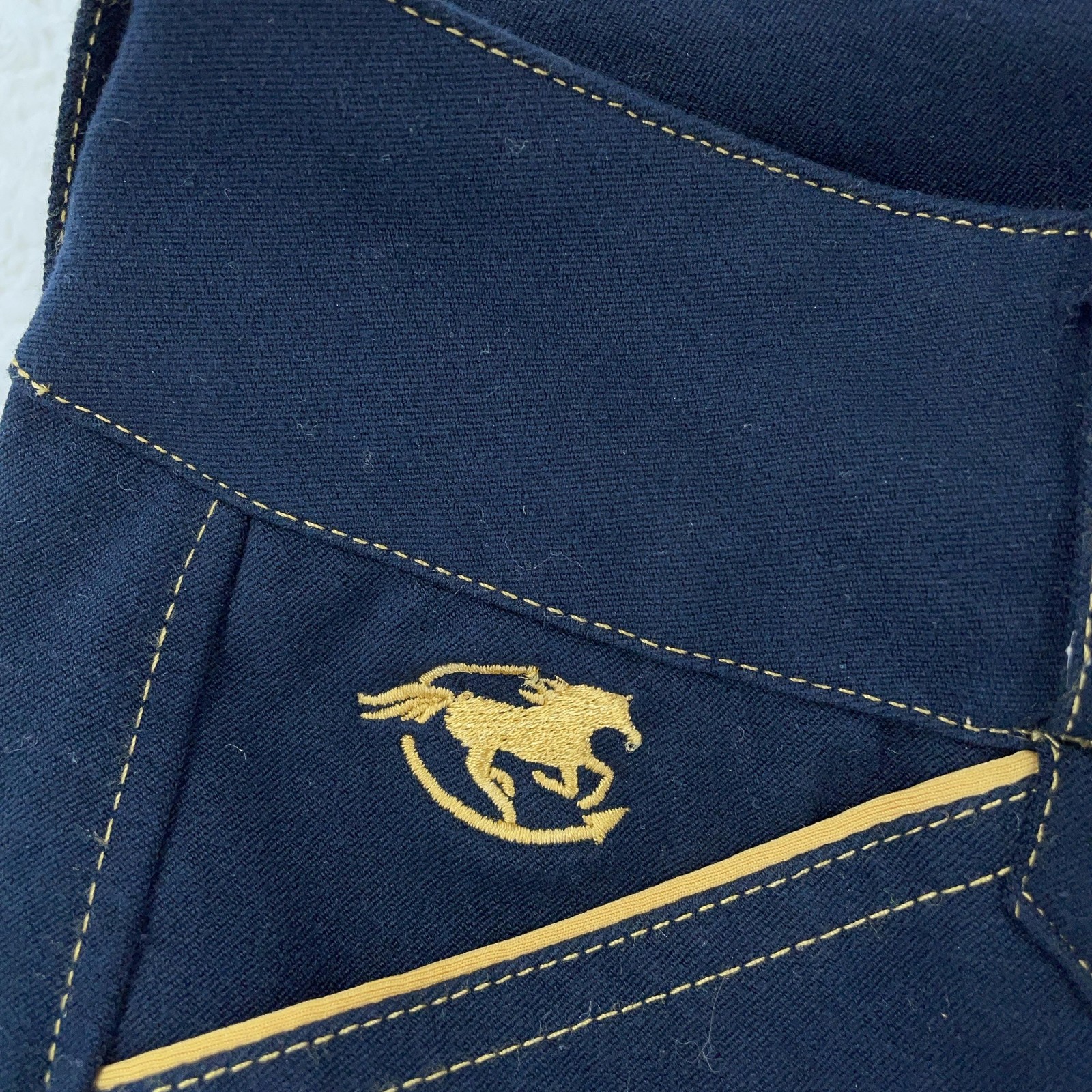 Piper By SmartPak Ladies Full Seat Breeches 24R Navy Amber Riding Pants