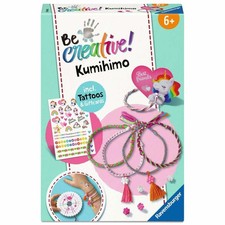 Ravensburger BeCreative Kumihimo & Tattoos, Bastelset, Kreativset, ab 6 Jahren
