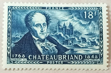 5D1-Timbre France YT 816 neuf ** année 1948 "chateaubriand"