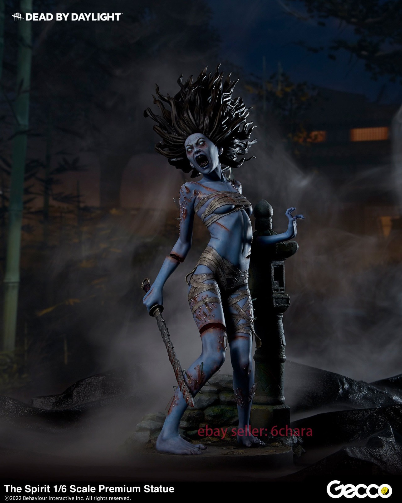 Estatua de Gecco Dead by Daylight The Spirit Rin Yamaoka escala 1/6 en stock