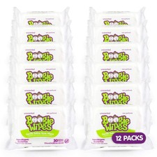 Saline Nose Wipes by Boogie, for Baby  Kids, Face, Hand  Body, Made with Vi...