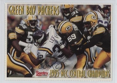 1996 Sentry Foods Green Bay Packers Sheet Singles Sunday October 22 1995 qp4