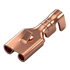 Female Spade Quick Splice Crimp Terminals 6.3Mm Crimp Connector Non