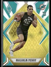 2020 Panini Phoenix Yellow Malcolm Perry RC /75 #190 Miami Dolphins