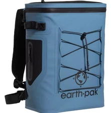 Earth Pak Loch Series 24-Can Cooler Backpack  - Cold Up to 72 Hours - Artic Blue