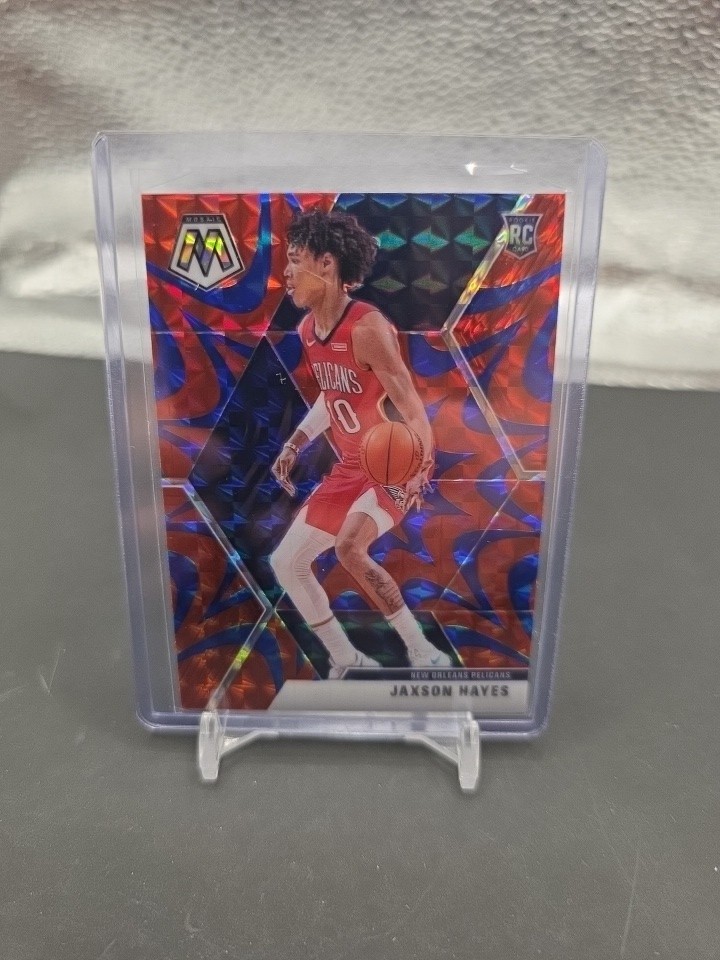 2019-20 Panini Mosaic Jaxson Hayes 221 Reactive Blue RC New Orleans Pelicans