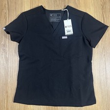 FIGS Catarina One Pocket Scrub Top Black XXS Petite NWT Womens Medical
