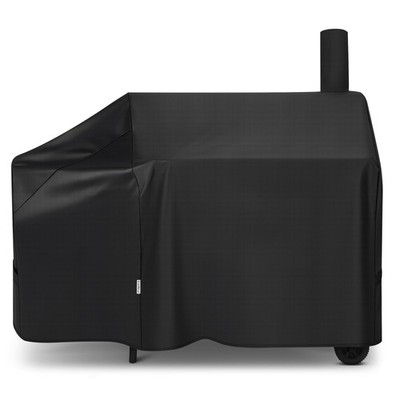 60 Inch Offset Smoker Cover, Outdoor Heavy Duty Waterproof BBQ Smoker Cover, ...