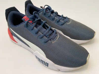 PUMA Soft Foam Cell Phase Running Shoes Sneakers 192638 Mens 11.5 Blue White Red