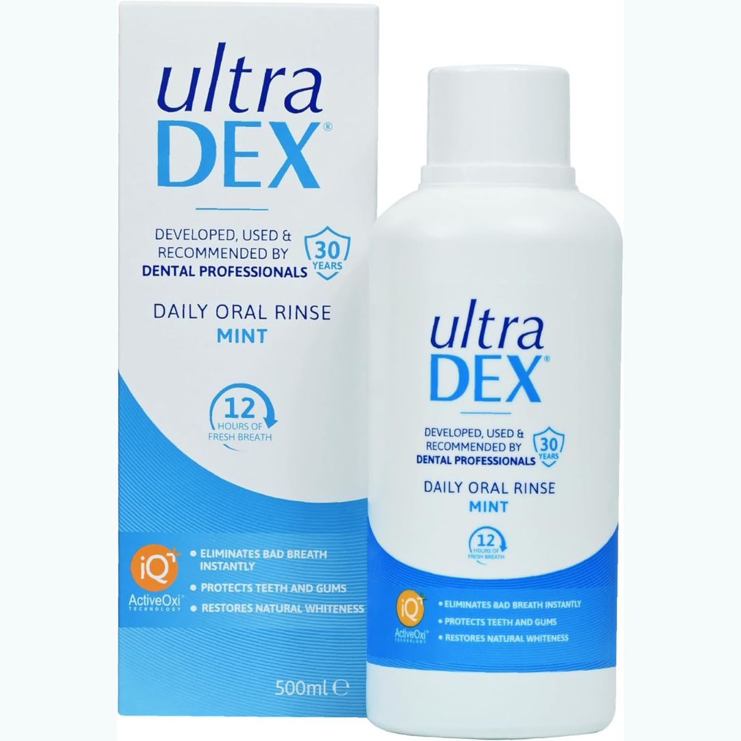 UltraDEX Daily Oral Rinse,Oral Rinse With Fluoride Oral Rinse Whitening 500 ml
