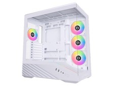 Lian Li ATX Mid-Tower PC Case, 4 x 120mm ARGB PWM Fans Pre-Installed, LED 8