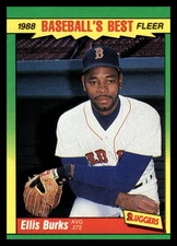 1988 Fleer Baseball's Best Sluggers vs. Pitchers #5 Ellis Burks
