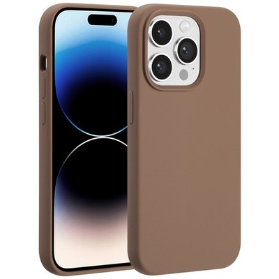Accezz Liquid Silikoncase mit MagSafe Apple iPhone 14 Pro - Hellbraun