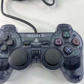 Official Sony PlayStation 2 PS2 Dualshock 2 - Smoke Grey Gray Tested