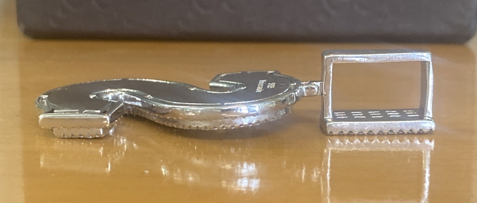 Solid Sterling Silver Moissanite Large Initial “S… - image 7