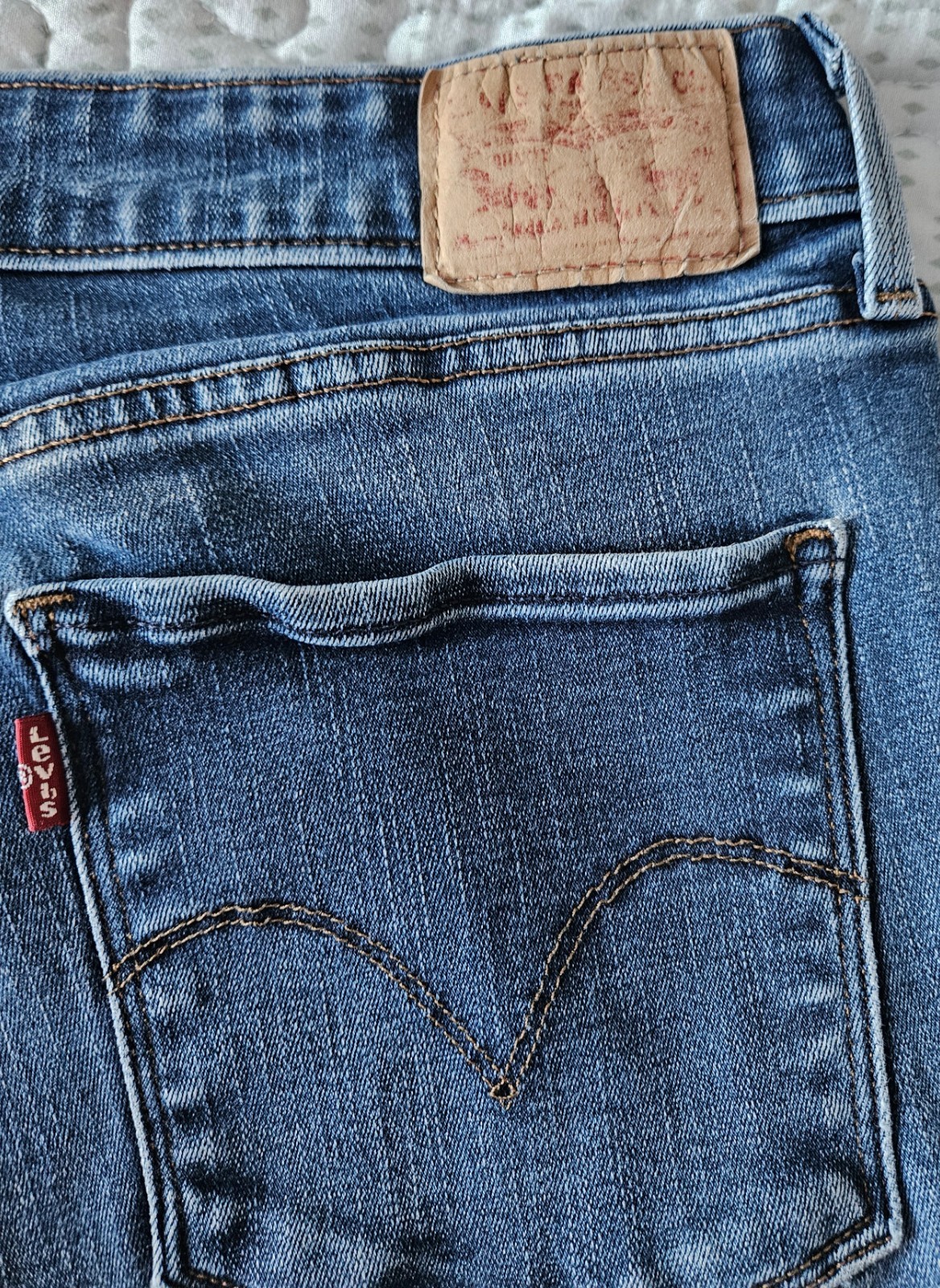 Womens Levis Size 16 Jeans Mid Rise Skinny Stretch thumbnail 3