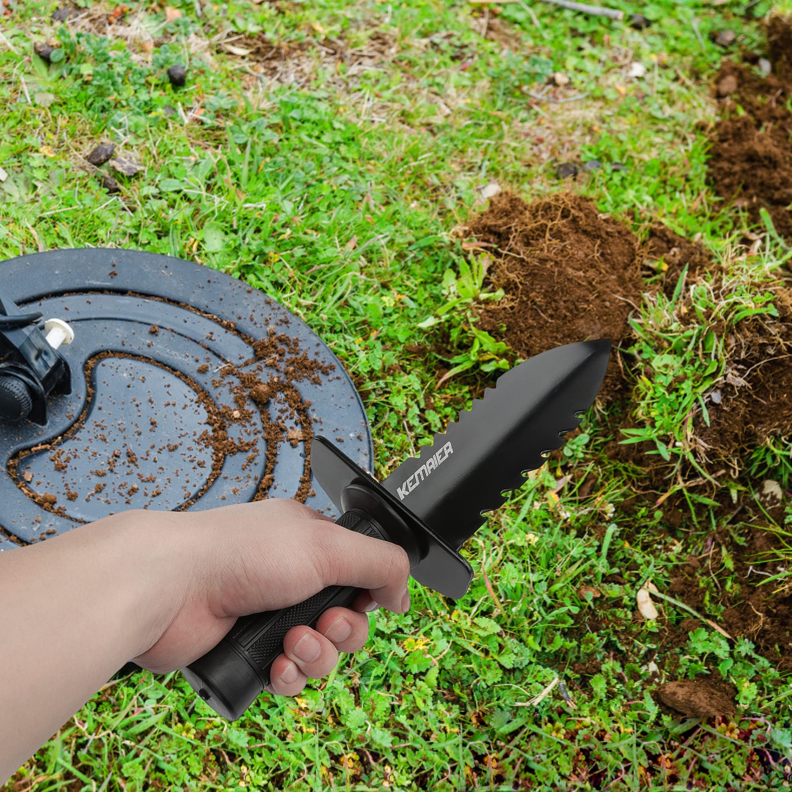 Metal Detector Shovel New Metal Detecting Digging Tool with Sheath for Gardening