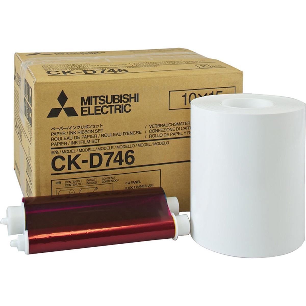 Mitsubishi 4x6 Media and Ribbons for D70 Series Dye Sub Printers 2x 400 Roll 28690₽