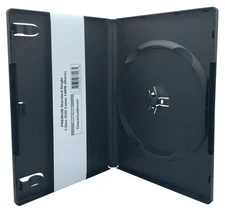 CheckOutStore (6) Premium Standard Single 1-Disc DVD Cases 14mm (Black) 6 Units
