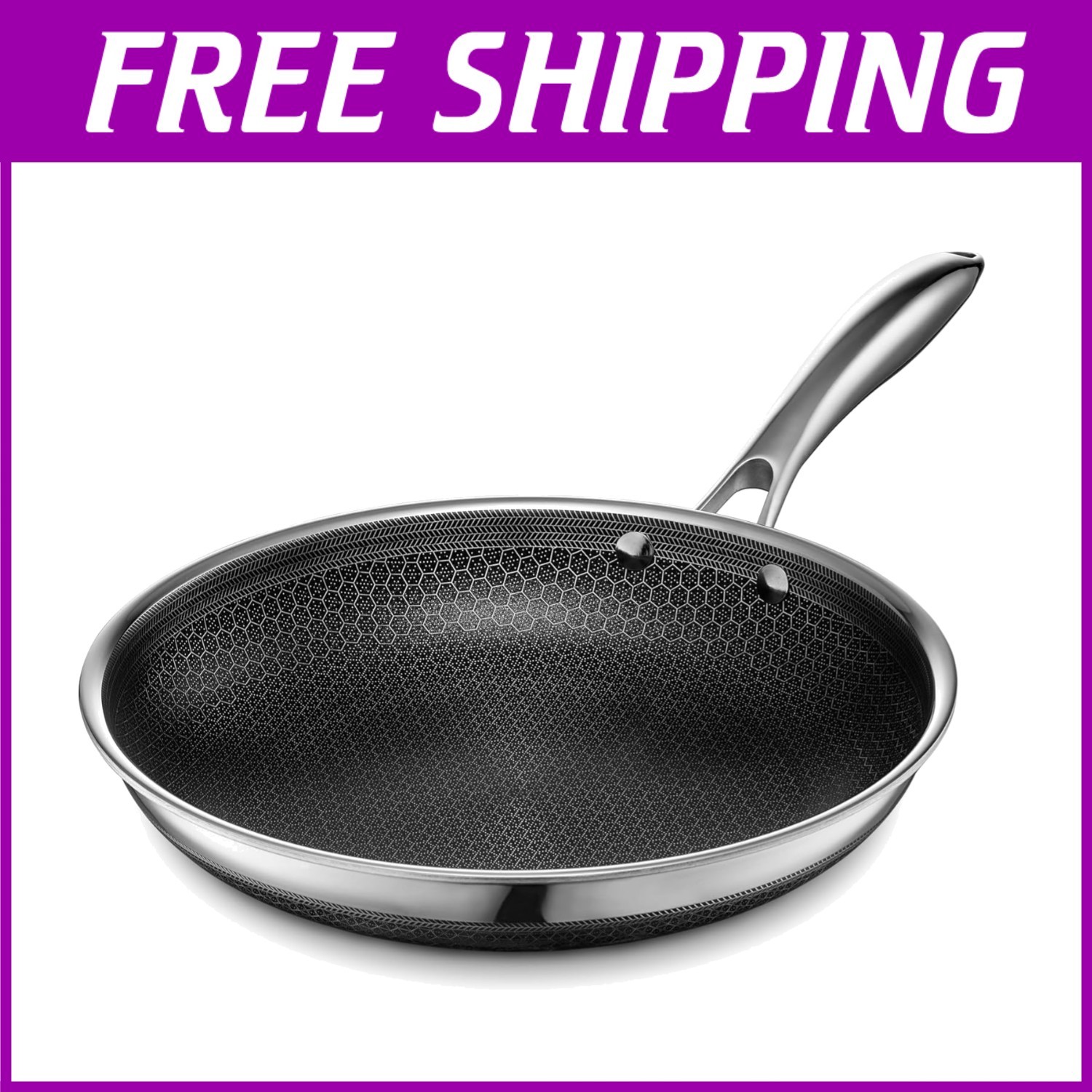 10-Inch Nonstick Pan, Induction Ready, Dishwasher-Safe