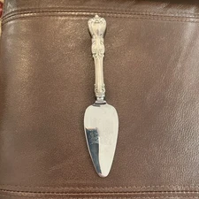 VINTAGE STERLING SILVER CHEESE SPREAD STAINLESS BLADE SIGNED STERLING Estate