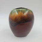 Vintage Roseville RRP Co Art Pottery Vase Planter #1328 USA Drip Glaze Brown