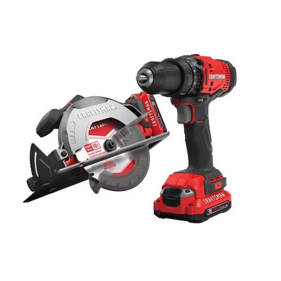 CRAFTSMAN V20 20-volt Max 2-Tool Power Tool Combo Kit (2-Batteries and Charger I