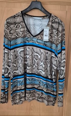 Damenshirt NEU Bianca Gr.48 Schlangenmuster Lg. 70 cm u. Aw. 60 cm