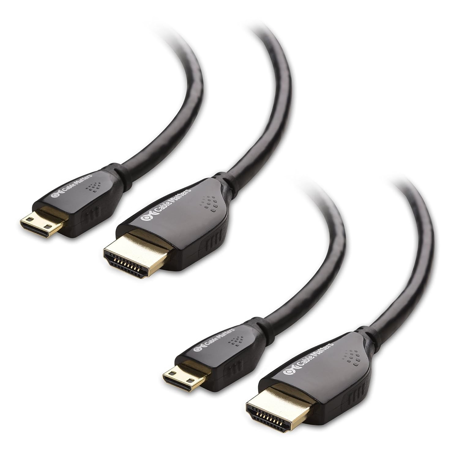 Cable Matters 2-Pack High Speed HDMI to Mini HDMI Cable (Mini HDMI to HDMI) 4K R